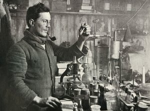 Dr. Atkinson in his Laboratory, 15 September 1911