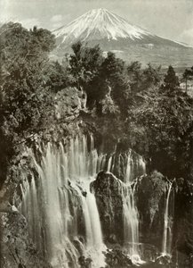 Fuji and the Shira-Ito Waterfall, 1910 by Herbert Ponting