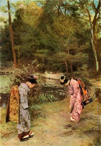 Greetings in the Temple Grounds, 1910