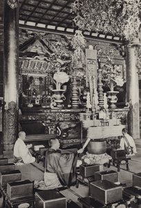 Japan in 1920s: Omori, Ikegami Temple (Buddhist) by Herbert Ponting
