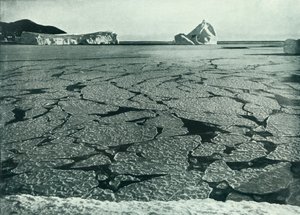 Pancake Ice Forming Into Floes Off Cape Evans, c1910-1913, 1913 by Herbert Ponting
