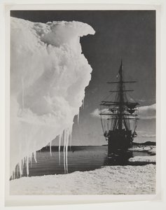 The Terra Nova at the Ice Foot by Herbert Ponting
