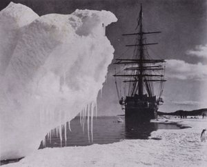 The Landing at the Ice-Foot Near Cape Evans by Herbert Ponting