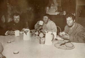 Wilson, Bowers, and Cherry-Garrard on Their Return from Cape Crozier, 1 August 1911, 1913 by Herbert Ponting