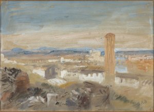 A Campanile among Ruins by Hercules Brabazon Brabazon