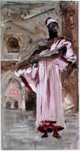 A Moor in a Crimson-edged Robe
