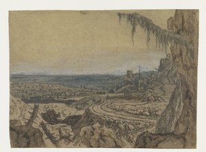 Distant View with a Road and Mossy Branches by Hercules Segers