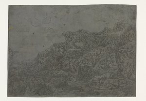 Rocky Landscape with Low Clouds by Hercules Segers