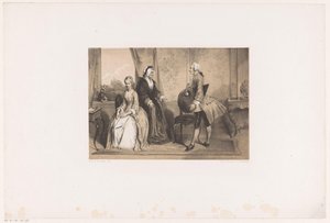 Three Figures in an 18th-Century Interior