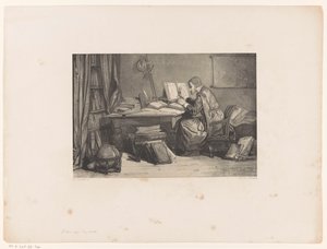 Scholar in a Study Room by Herman Frederik Carel ten Kate