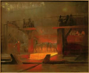 Workers in the Rolling Mill by Herman Heijenbrock