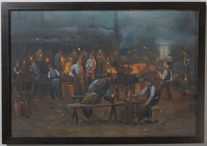 The Glass Factory in Leerdam: Machine Pressing of Glass by Herman Heijenbrock