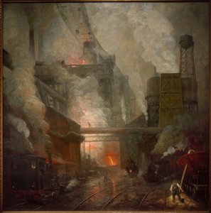 Blast Furnace Tapping in Hörde by Herman Heijenbrock