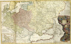 Map of Muscovy by Herman Moll