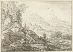 Mountain Landscape with View of a Valley