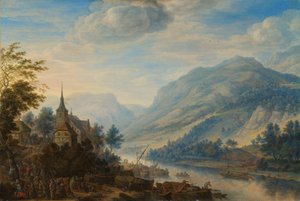 View of the Rhine River near Reineck