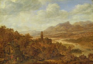 Landscape with the River Rhine by Herman the Younger Saftleven