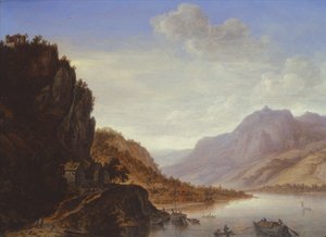 Mountainous River Landscape by Herman the Younger Saftleven