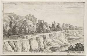Diverse Views in and around Rome: St. Adriano in Via Flaminia, 1653 by Herman van Swanevelt
