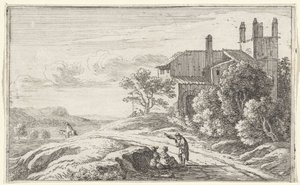 Building with a Square Tower (Title Page and Twelve Views of Rome)