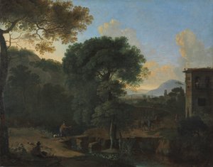 Landscape with Travellers by Herman van Swanevelt