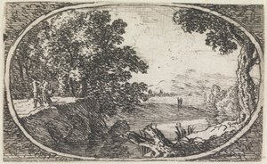Landscape (no. 24 from the series: variae campestrum fantasiae) by Herman van Swanevelt