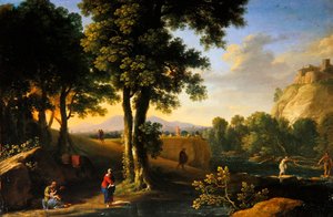 The Holy Family in a Landscape, c.1640 by Herman van Swanevelt