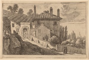 View of an Italian Villa by Herman van Swanevelt