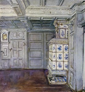 Part of the Hall in the Inselmann House, Neuengamme, near Hamburg by Hermann Haase