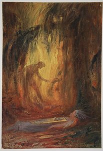 Awakening of Brunnhilde by Hermann Hendrich