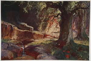 Fafner in his cave by Hermann Hendrich