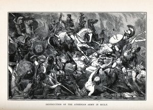 Destruction of the Athenian Army in Sicily, 1882 by Hermann Vogel