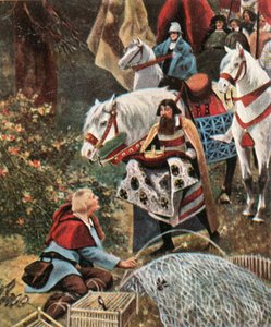 Henry the Fowler Being Offered the Crown While Trapping Birds, 1900