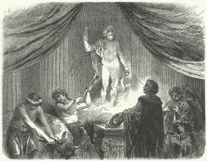 Romans performing a sacrifice to the god Jupiter by Hermann Vogel