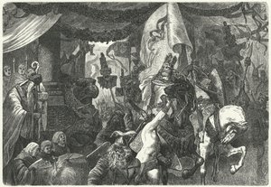 Theoderic the Great, King of the Ostrogoths, Entering Rome by Hermann Vogel