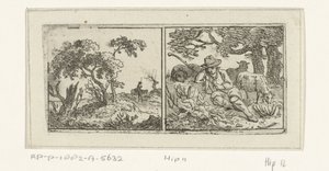 Landscape and Shepherd by Hermanus Fock