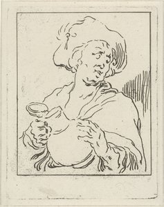 Man with Jug (The Drinker) by Hermanus Fock