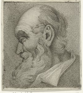 Portrait of an Old Man, in Profile by Hermanus Fock