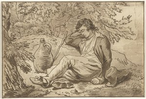 Sleeping Man by Hermanus Fock