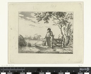 Fisherman on a Jetty by Hermanus Fock