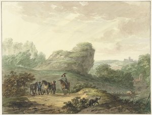 Landscape with Riders by Hermanus Numan
