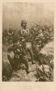 A Sharp Engagement: Battle During the Boer War by Hermanus Willem (after) Koekkoek