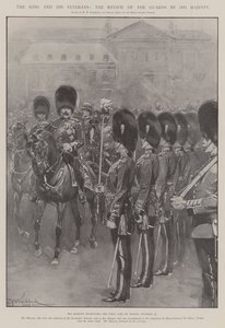 The King and His Veterans, the Review of the Guards by His Majesty by Hermanus Willem Koekkoek