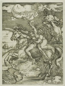 Abduction of Proserpine on a Unicorn by Hieronymous Hopfer