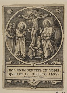 The Crucifixion (detail) by Hieronymous Wierix