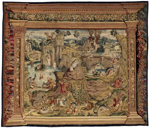 Tapestry Inspired by the Work of Hieronymus Bosch, c.1560 by Hieronymus (after) Bosch
