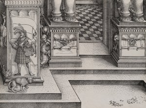 Lower Portion of the Entryway to the Right Portal Die Porten des Adels by Hieronymus Andreae