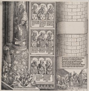 Maximilian as Architect, with a Statue of St. Leopold, and Busts of Maximilian