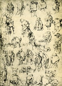 Cripples, Beggars and Beggar Musicians by Hieronymus Bosch