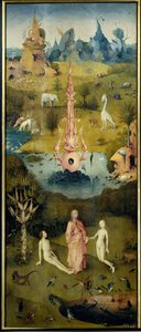 The Paradise, The Creation of Adam and Eve (Left Panel of The Garden of Earthly Delights)